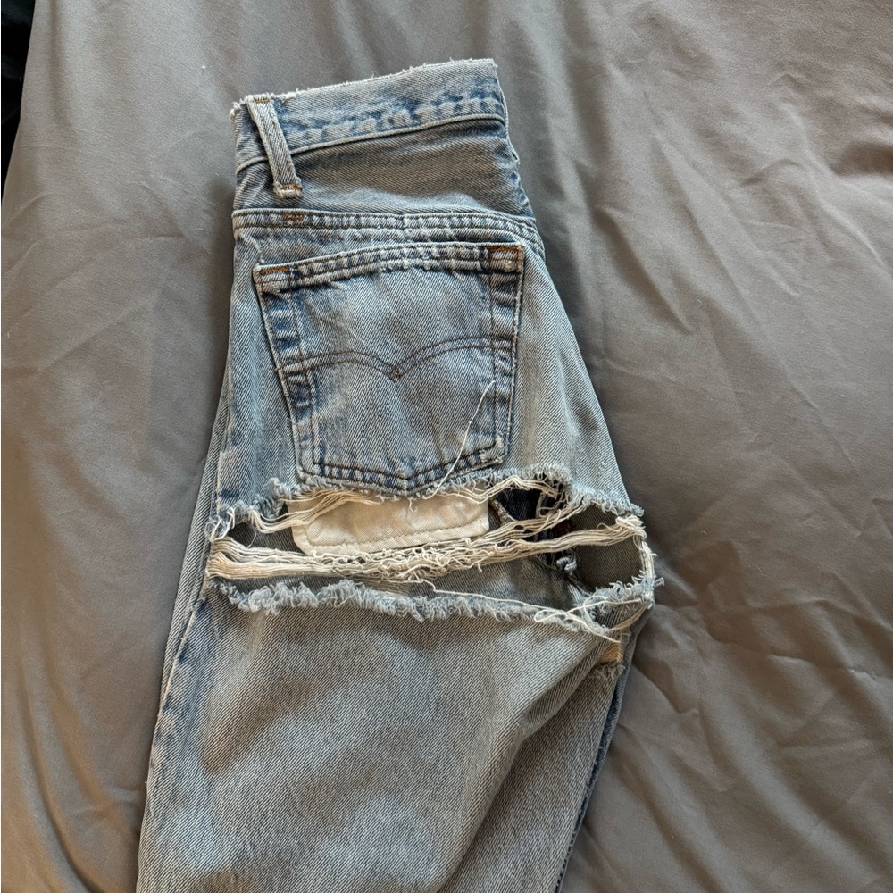 Vintage Levi’s with butt tear